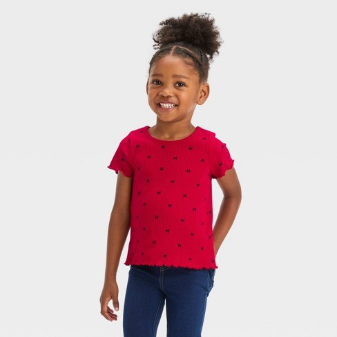 Toddler Girls' Waffle Shirt - Cat & Jack™ : Target