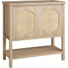 Slim Sofa Console Table with Storage Narrow Entryway Cabinet with 2 Doors and Open Shelf, Sideboard for Living Room, Hallway, Office, and Dining Room - 4 of 4