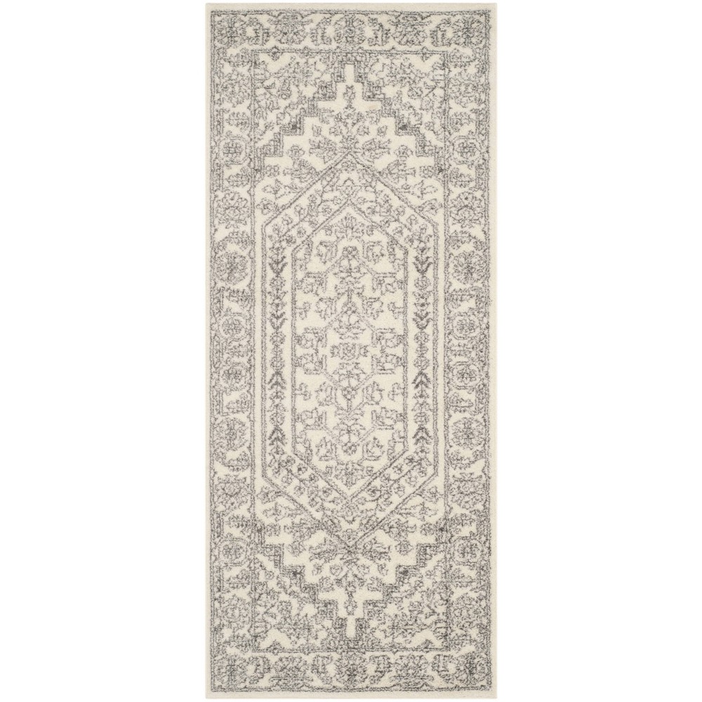 2'6inx6' Aldwin Accent Rug Ivory/Silver - Safavieh