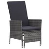 vidaXL Garden Furniture Set Black and cream white Poly rattan Large - 2 of 4