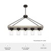 Hunter Fans 38" Devon Park Ceiling Light Onyx Bengal Finish - 5 Light Chandelier for Vintage Style Home Decor - 3 of 4