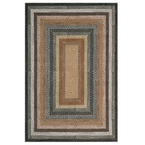Indoor Modern Machine Washable Geometric Bordered Area Rugs - Soft Non Slip Floor Carpet for Home Office - 1 of 4