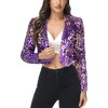 Anna-Kaci Women's Sequin Bedazzled Long Sleeve Bolero - 2 of 4