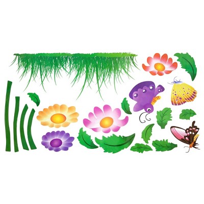 Slickblue Garden Party Wall Decals – Waterproof Vinyl Stickers for Living Room, Bedroom & More – 13x23.5 inch