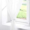 Evideco French Home Leaf Curtain Tiebacks Set of 2 - Clip-On Metal Holdbacks for Sheer or Light Curtains - 2 of 4