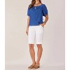 Women's Scallop Hem Woven Top - Democracy - 3 of 4
