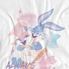 Looney Tunes Valentine's Day Lola Buggs Bunny Women's Loose T Shirt, White, 2X-Large - 2 of 4