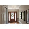 Urban Ambiance Luxury Modern Farmhouse Indoor Ceiling Light,  12-1/8''H x 13"W x 13''D,  Brushed Nickel Finish, UHP4591 - 2 of 4