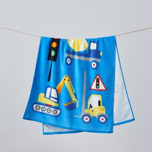 100% Cotton Printed Kids Beach Towel - Great Bay Home - 1 of 4