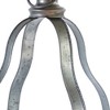 HomeRoots Set of Two Gray Distressed Galvanized Metal Tabletop Lantern Candle Holders - 3 of 4