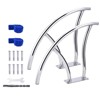 30"x30" 304 Stainless Steel Pool Handrails (2pcs) – Inground Pool Rails with Blue Grip Cover, Rustproof High Load Capacity & All Accessories - 3 of 4
