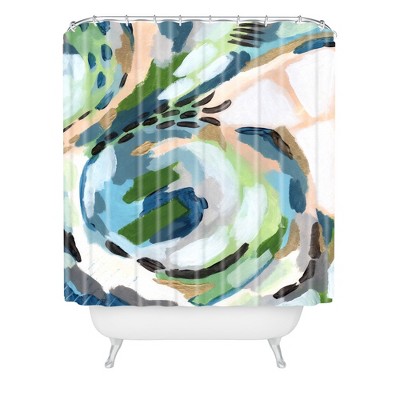 Laura Fedorowicz Greenery Shower Curtain Green - Deny Designs