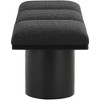 Meridian Furniture,Pavilion Boucle Fabric Bench - 3 of 4