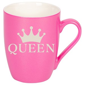 100 North Crown Royalty 10 Ounce Pink Metallic Finish, Comfortably Fits Your Hands, New Bone China Coffee Tea Cup Mug, Queen - 1 of 1