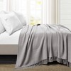 Full Queen Waffle Cotton Knit Throw Blanket - Lush Décor - 2 of 4