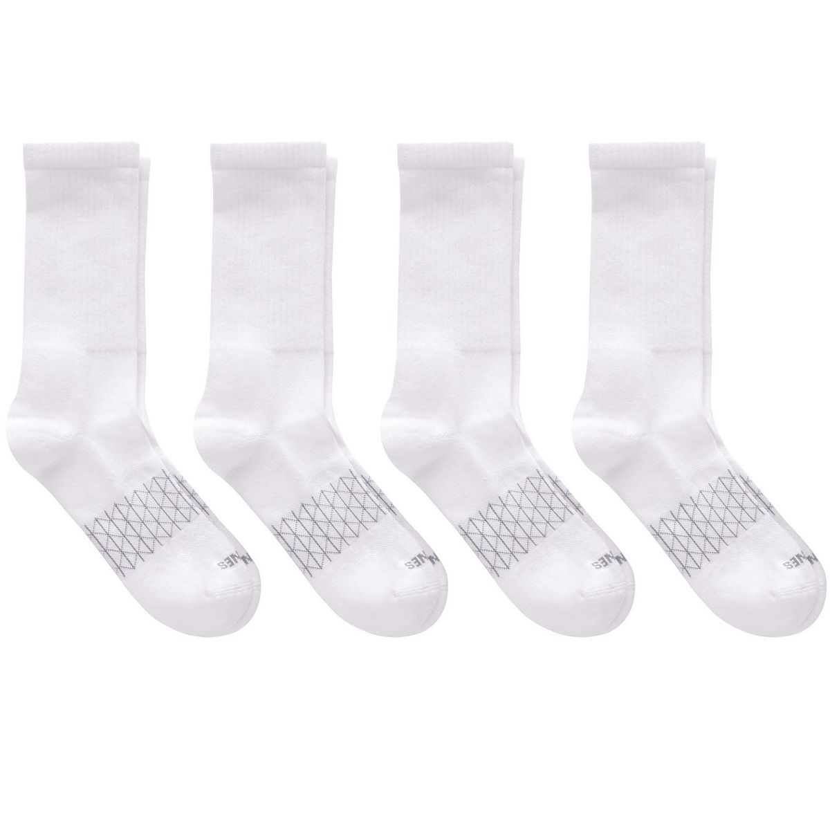 Hanes Absolute Active Men's Crew Socks Pack, 4-Pair Pack, Moisture Wicking, Seamless Toe, Cushioned - thumbnail 6