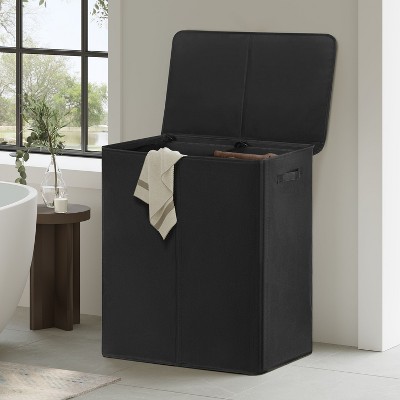 WOWLIVE 154L Laundry Hamper with Lid and 2 Removable Bags, Tall Collapsible Basket