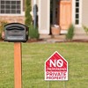 Big Dot of Happiness No Trespassing - Outdoor Lawn Sign - Private Property Yard Sign - 1 Piece - 2 of 4