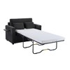 YOOCOZZ 47.2" Twin Size Sleeper Sofa with a Foldable Mattress,a Side Storage Pocket, a Foldable Side Table and Two USB Ports - 2 of 4