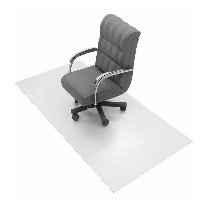 60&#34;x60&#34; Polycarbonate Chair Mat for Carpets Square Clear - Floortex, 5 of 15