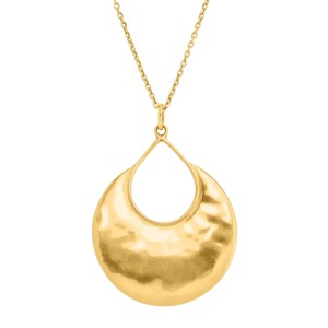 Silpada 'Crescent Drop' Pendant Necklace in 14K Gold-Plated Sterling Silver, 28" + 2" - 1 of 4