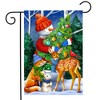 Briarwood Lane Christmas Garden Flag 12x18 For Outdoor Woodland Snowman For Christmas Garden Flag Flags For Outside - 2 of 4