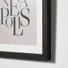 11" x 14" Minneapolis Framed Under Glass with Mat Dark Wood - Threshold™ designed with Studio McGee: Modern Typography Wall Decor - 3 of 3