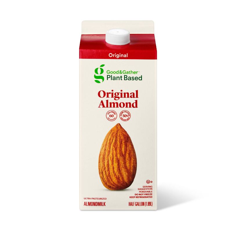 Original Almond Milk - 0.5gal - Good &#38; Gather&#8482;, 1 of 7