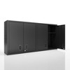 Garage Wall Mounted Storage Cabinet with Two Doors and One Shelf, Lockable Metal Wall Cabinet, Hanging Tool Cabinet for Garage Utility Room - 2 of 4