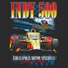 Girls Indy 500 Distressed Red and Yellow Racing Car T Shirt - 2 of 4