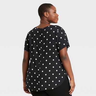black and white dressy tops