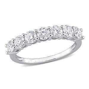 EVERLY JEWELRY  |   Sterling Silver 1 CT DEW Created Moissanite-White Fashion Ring - 1 of 4