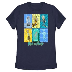 Women's Rick And Morty The Many Forms of Rick T-Shirt - 1 of 4