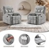 Lirago Oversized Recliner Chair for Living Room Bedroom Large Tall Adults 350 lbs Weight Capacity Swivel Rocker Recliner 3 Modes Easy Assembly - 3 of 4