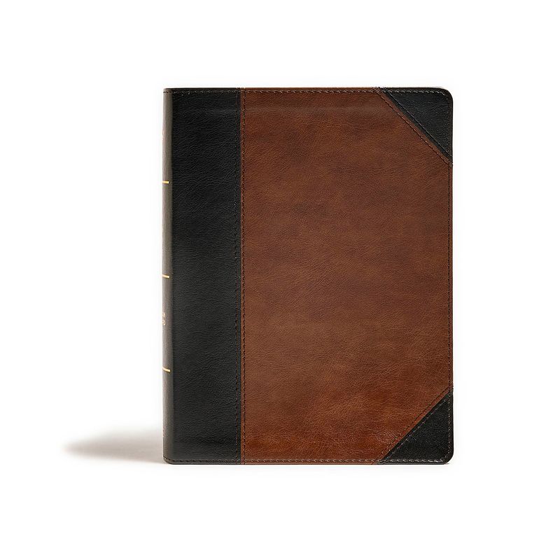 CSB Tony Evans Study Bible, Black/Brown Leathertouch - (Leather Bound), 1 of 2