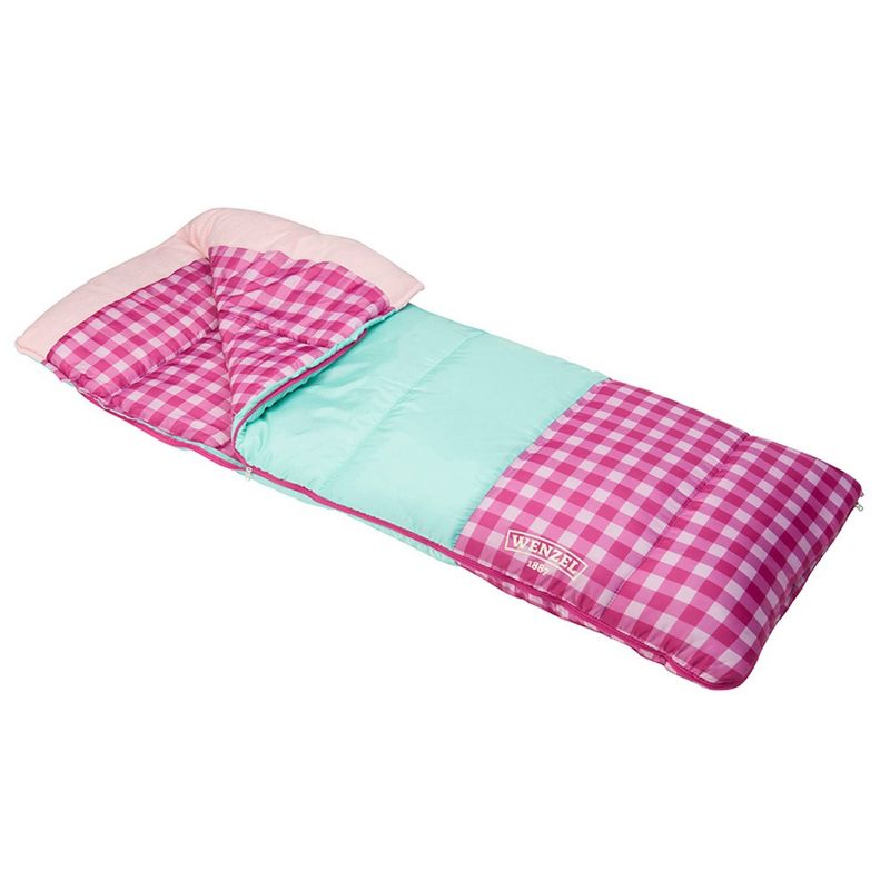 Wenzel Sapling 40-50 Degree Youth Sleeping Bag - Pink, 1 of 7