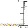 Slickblue 1.15 Ct. Golden Lace Eternity Band, .925 Sterling Silver, 18K Gold Plated, Sizes 7-10 - 3 of 4