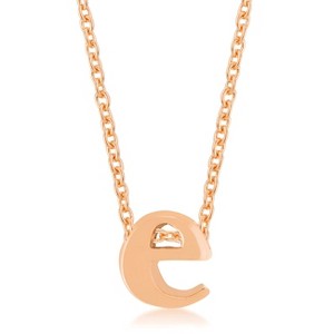 Slickblue Stylish Custom Initial Necklace for Women, 18" Link Chain+2" Ext., Rose Gold/Gold/Silver Options, b-z Options - 1 of 3