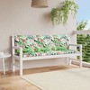 vidaXL Indoor/Outdoor Bench Cushions 2 pcs, Water-Repellent, Multicolor 59.1"x19.7"x2.8" - 2 of 4