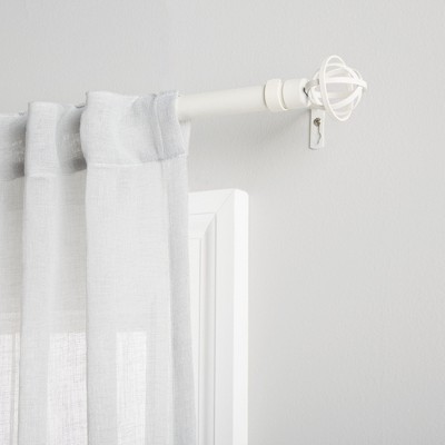 EXCLUSIVE HOME Jetson 1" Curtain Rod and Coordinating Finial Set