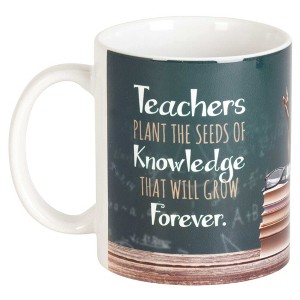 Dicksons Teachers Plant Seeds Green 11 ounce Ceramic Coffee Tea Cup Mug - 1 of 2