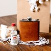 Pavilion Gift Company - Out at the Lake - PU Leather & Stainless Steel 8 oz Flask - Portable Drinkware - 4 of 4