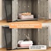 Modern Villa Litter Box Enclosure with Platform, Double Layer Hidden Furniture - 4 of 4