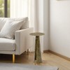 Royal Hampton 24" Side End Drink Table | Aluminum Cast Craftmanship | Embossed Textured Finish - 3 of 4