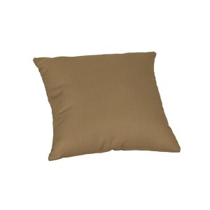 Casual Cushion Solid Sunbrella Fabric 1-Piece Indoor/Outdoor Square Throw Pillow - 1 of 4
