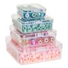 40 Piece Empty Square Mini Storage Containers with Lids for Crafts, Jewelry, Board Game Storage (4 Sizes) - 3 of 4