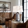Uttermost Kodiak Stacked Stone Lamp – Concrete Base with Rustic Black Frame, 29" Tall - 4 of 4