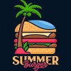 Men's Design By Humans Summer Burger By VEKTORKITA T-Shirt - 2 of 2