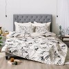 Cayenablanca Lines Comforter Set White/black - Deny Designs : Target