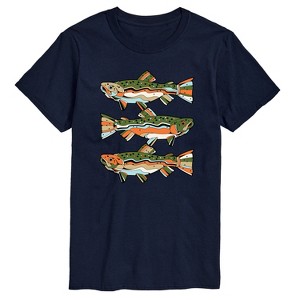Men's - Instant Message - Northern Trout Short Sleeve Graphic T-Shirt - 1 of 4